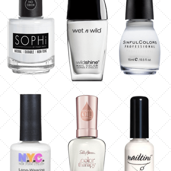 30 White Nail Polishes Under 10 Dollars