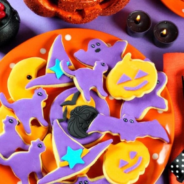 Fall Halloween Sugar Cookies Designs