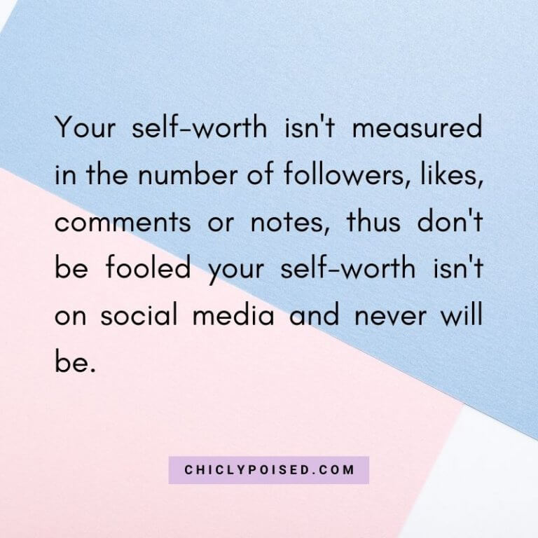 A quote about the liberating feeling of deleting social media accounts